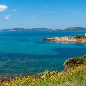 Vista di Alghero, Sardegna del nord