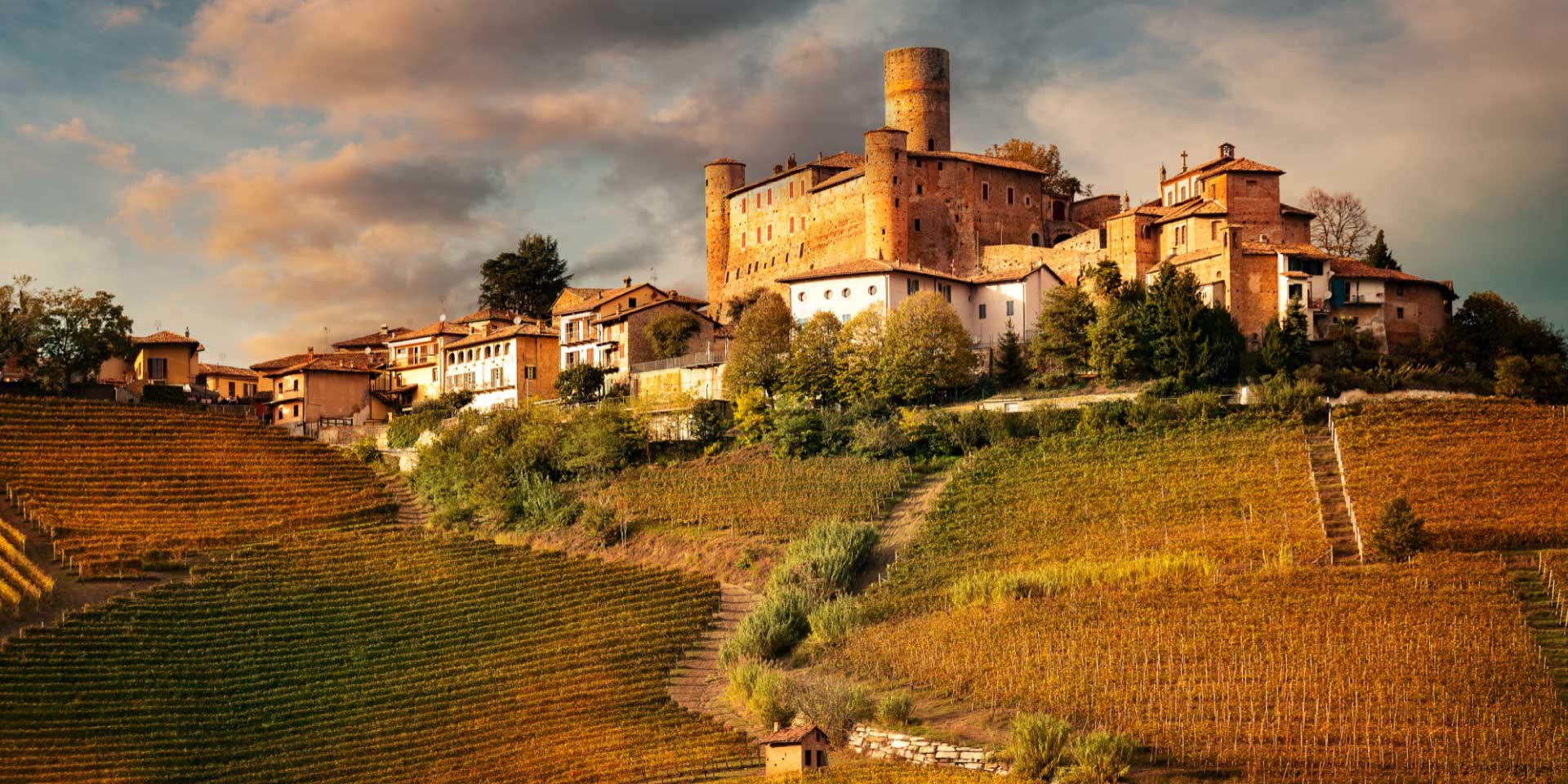 Castello nelle Langhe in Piemonte.